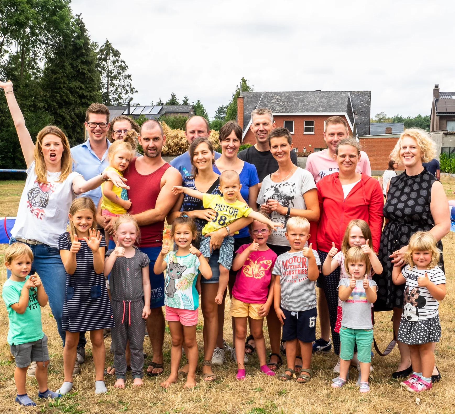 Geslaagd spelmoment in de buurt