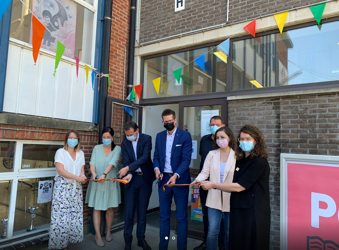 In aanwezigheid van minister Beke werd het JAC op de Lutgartsite geopend. © Stad Beringen